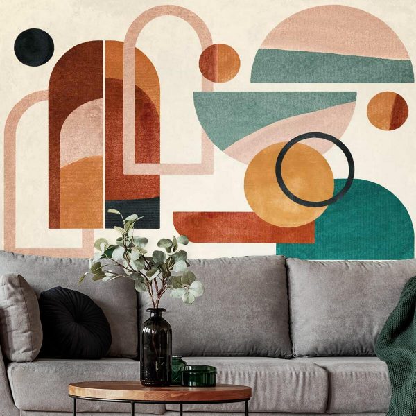 Fototapeta z geometrycznymi wzorami do salonu