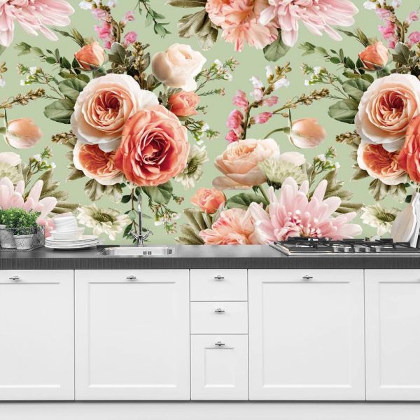 Fototapeta z letnimi kwiatami do kuchni