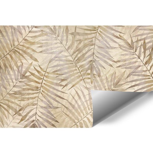 Orientalna fototapeta w palmowe liście do przedpokoju
