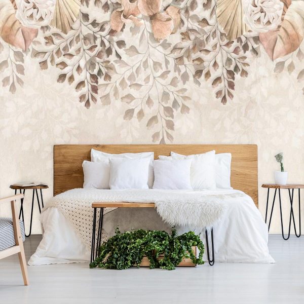 Subtelna foto-tapeta do sypialni