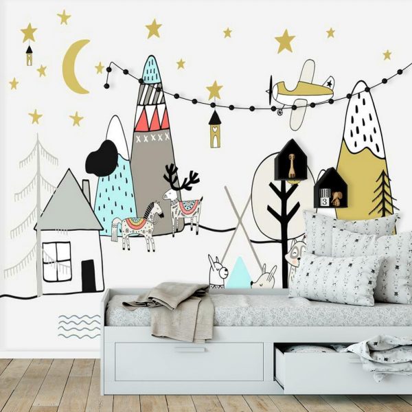 Tapeta dla dzieci noc