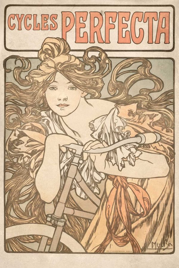 Tapeta inspirowana twórczością Alfonsa Muchy