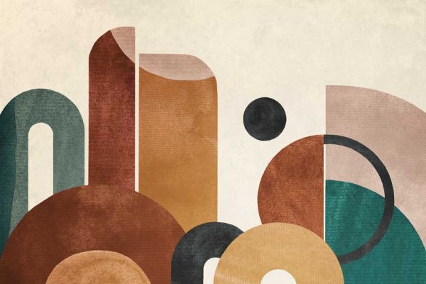 Tapeta z kolorową abstrakcją