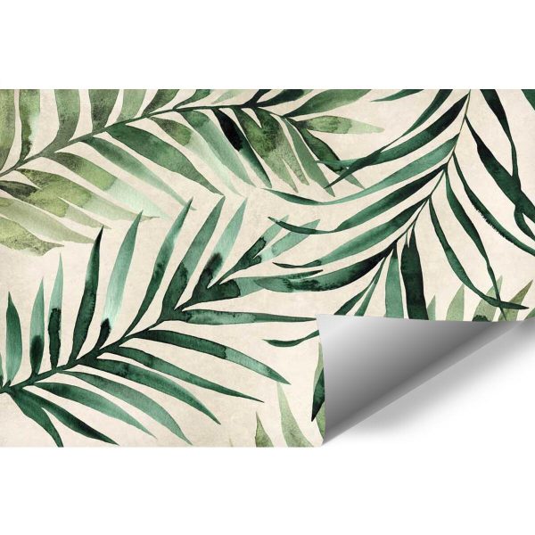 Tapeta z tropikalnymi liśćmi