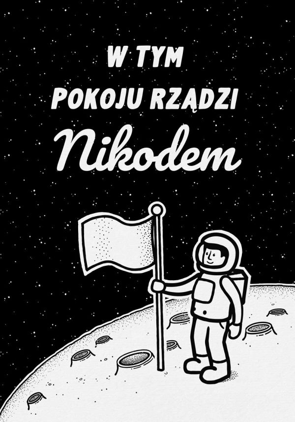 Czarno-biały plakat - pokój Nikodema