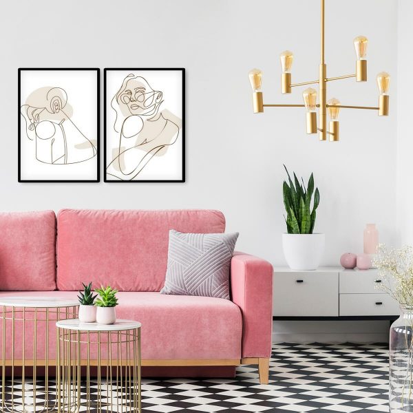 Dwa plakaty z kobieta w okularach