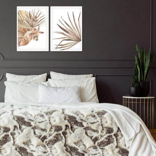 Dyptyk plakatowy z roślinami