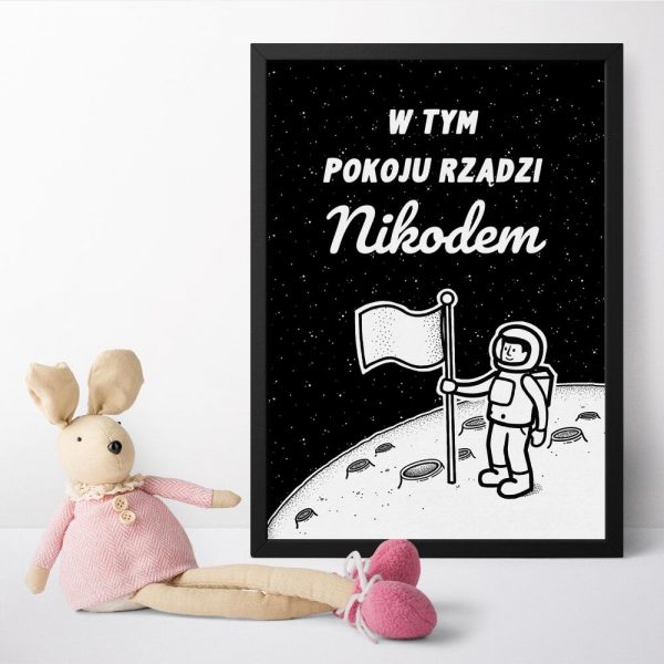 Plakat czarno- biały dla Nikodema