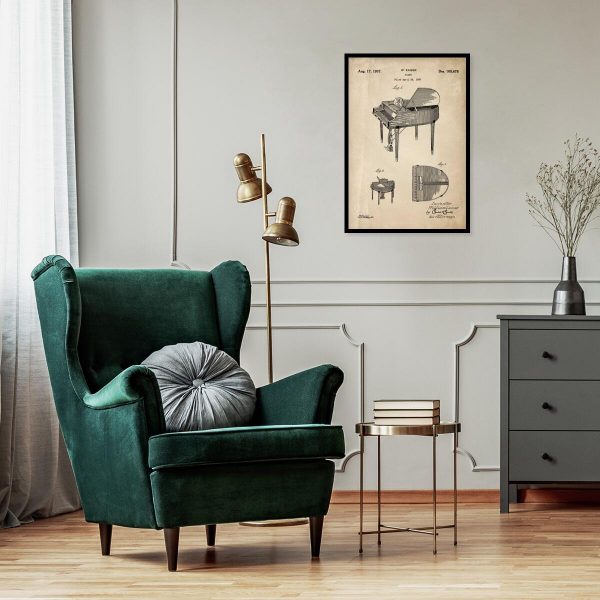 Plakat - Patent na fortepian do salonu