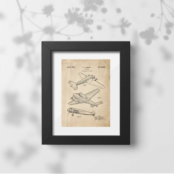 Plakat patent na samolot