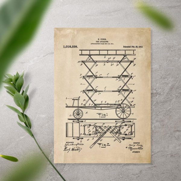 Plakat patent na urządzenie do gaszenia pożaru