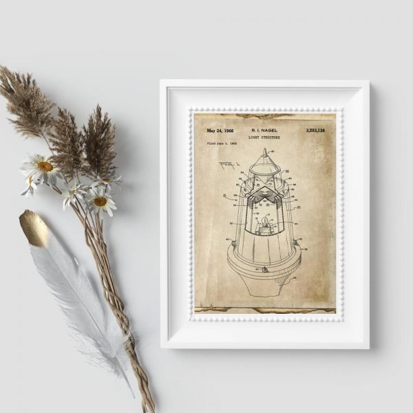 Plakat patent z 1963r. na źródło światła