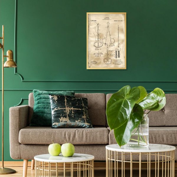 Plakat patentowy - Kleszcze chirurgiczne do salonu