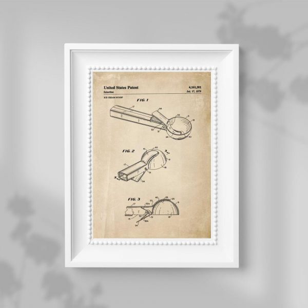 Plakat schemat łyżki do lodów