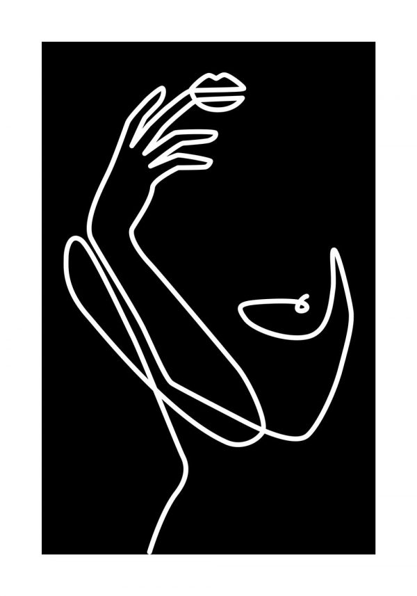 Plakat szkic - kobieta