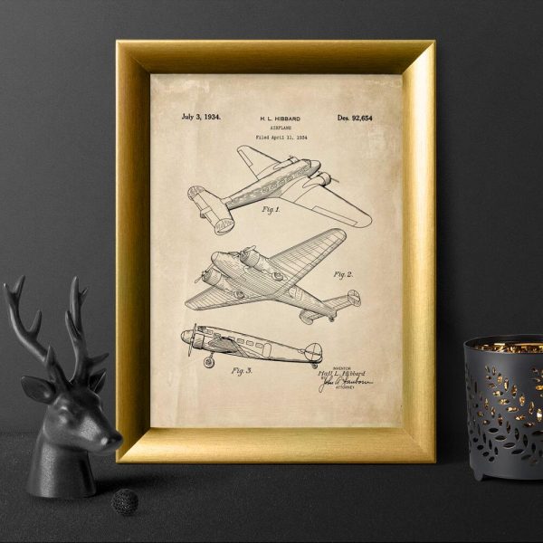 Plakat z aeroplanem