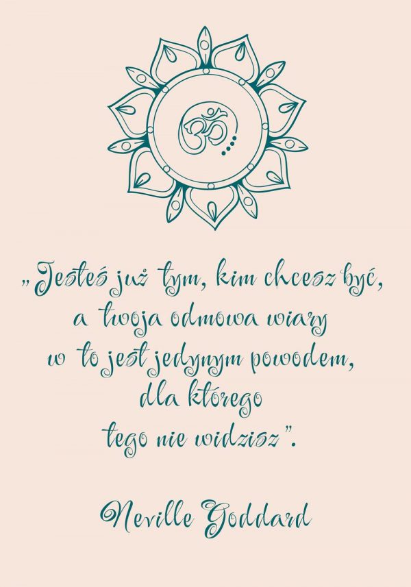 Plakat z cytatem Nevilla Goddarda