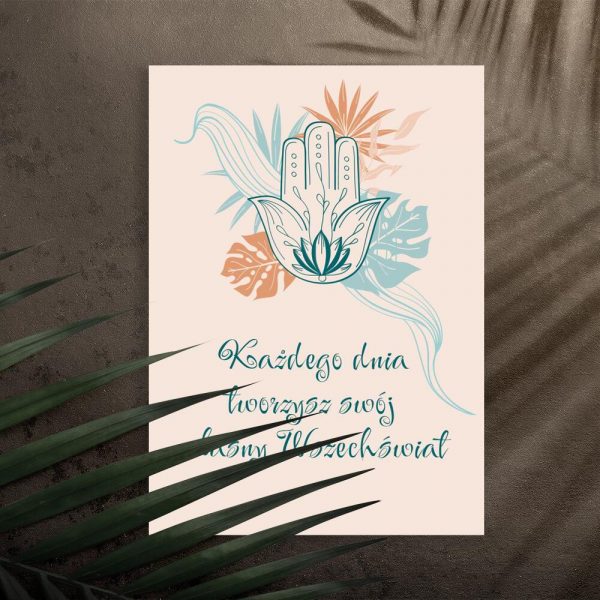 Plakat z cytatem R. Byrne