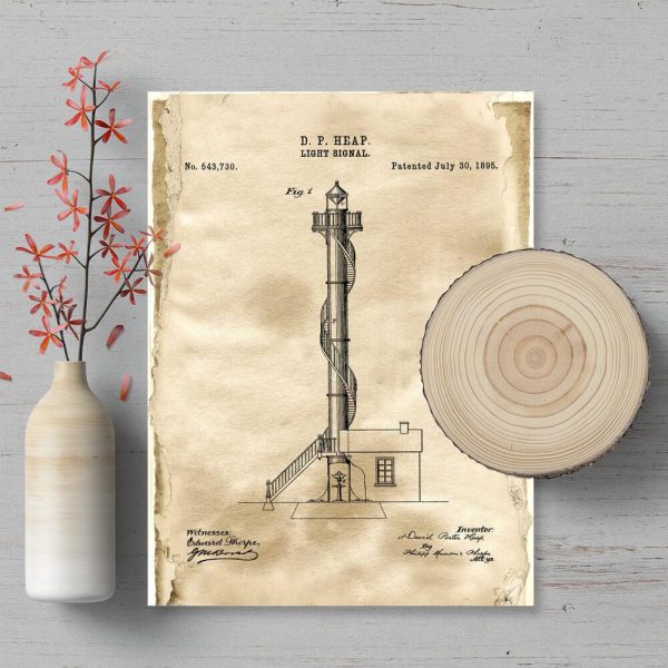 Plakat z koncepcja budowy latarni morskiej