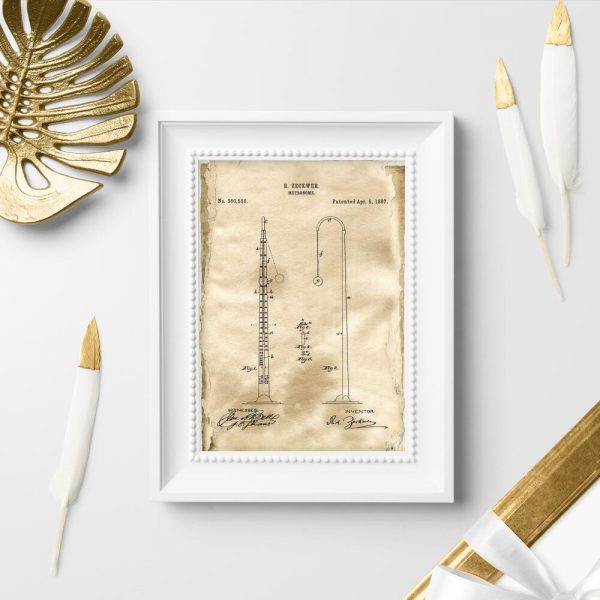 Plakat z metronomem do sypialni