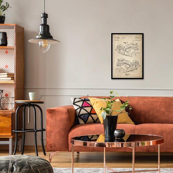 Plakat z patentem na motocykl do pokoju młodzieżowego