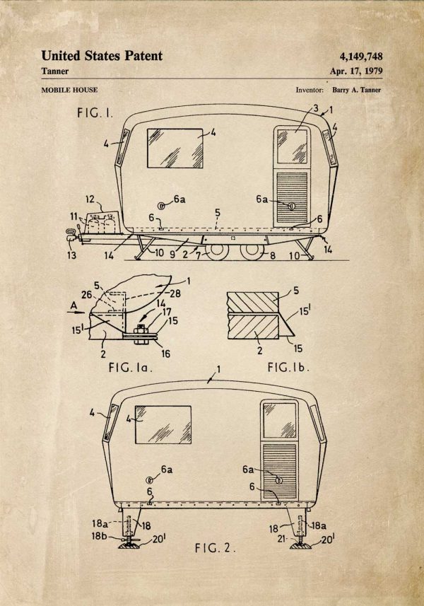 Plakat z patentem - Przyczepa
