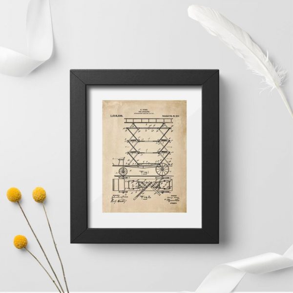 Plakat z patentem z 1912r.