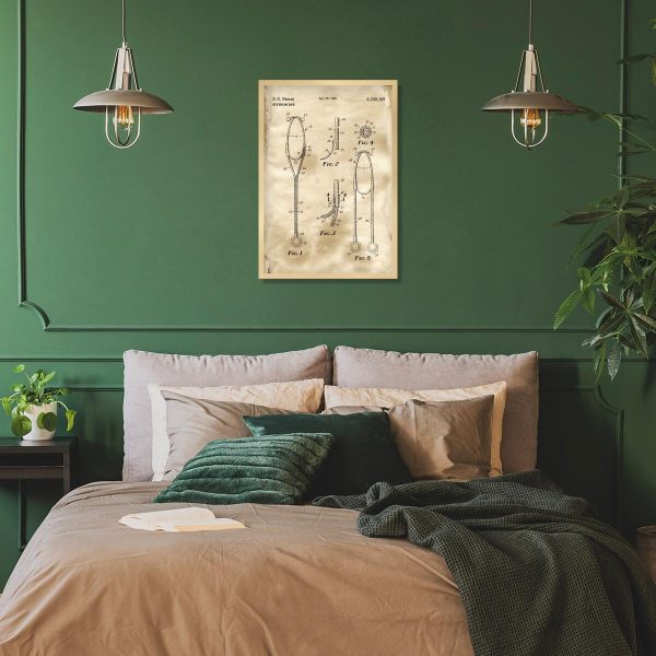 Plakat z rysunkiem stetoskopu do sypialni