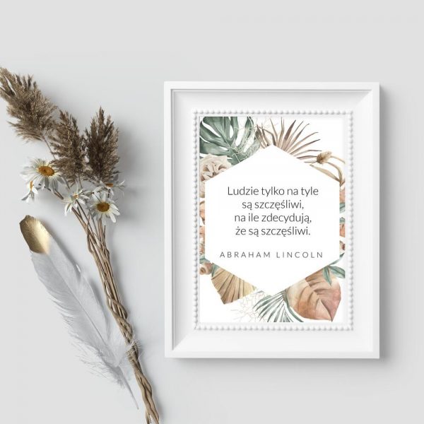 Plakat z sentencją - Lincoln