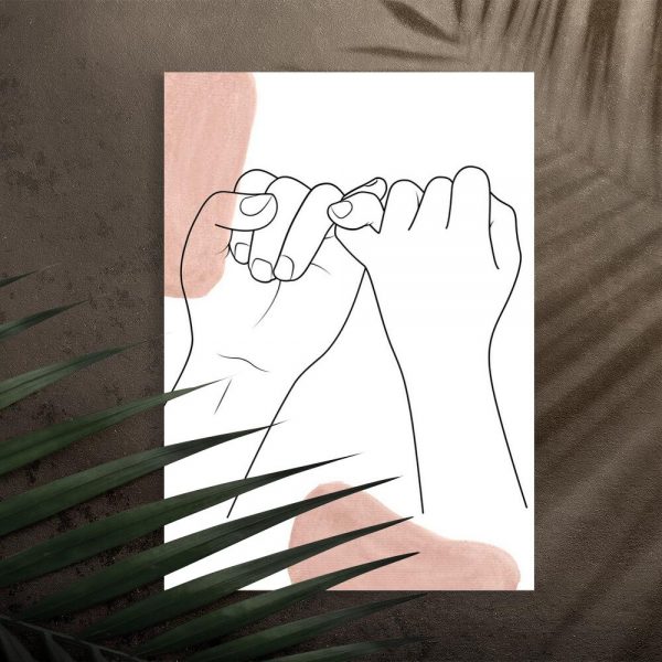 Plakat z symbolem braterstwa