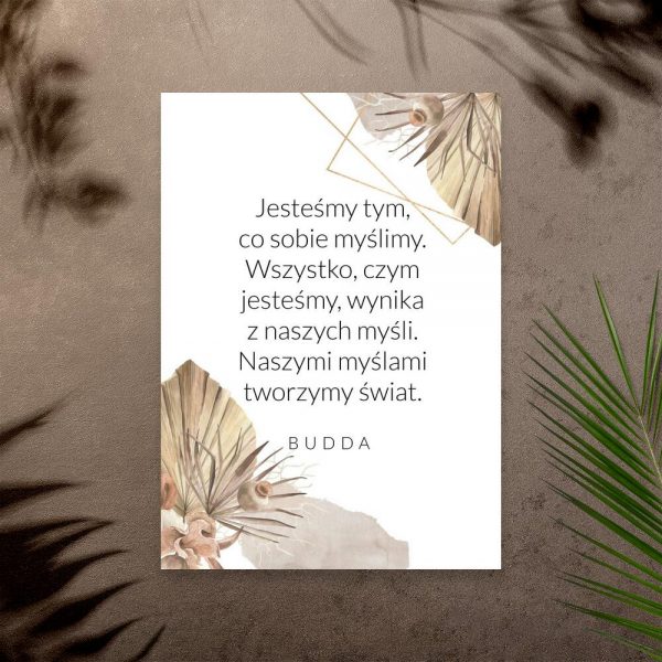 Plakat ze słowami Buddy