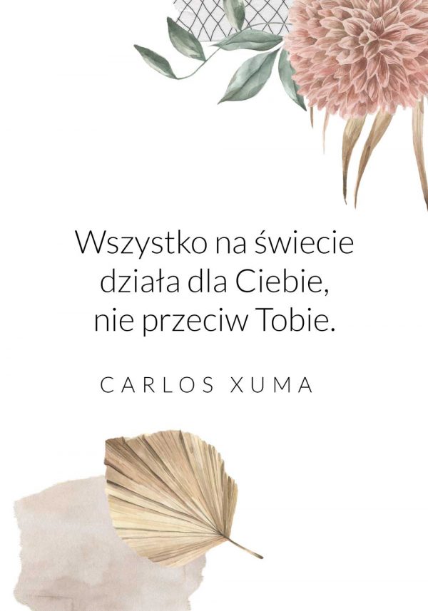 Plakat ze słowami C. Xuma