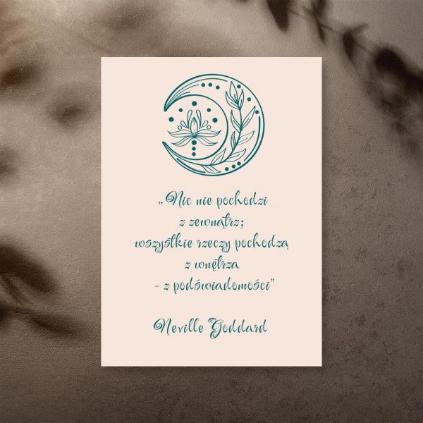 Plakat ze słowami Neville Goddard