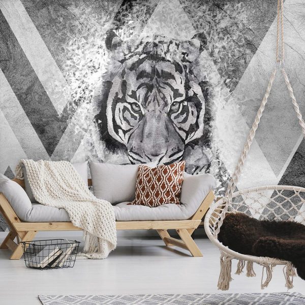 Dziki kot na tapecie