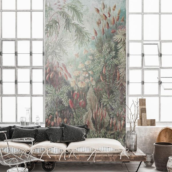 Foto-tapeta z roślinami leśnymi w stonowanych kolorach