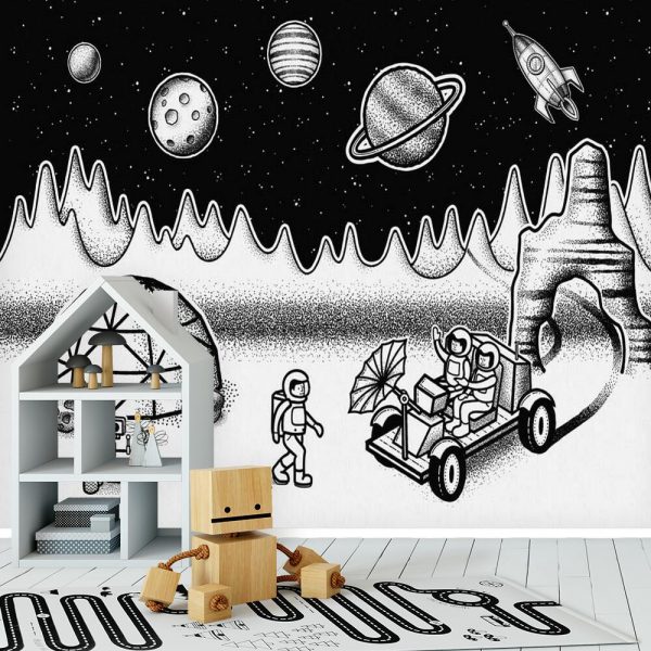 Stacja badawcza na tapecie