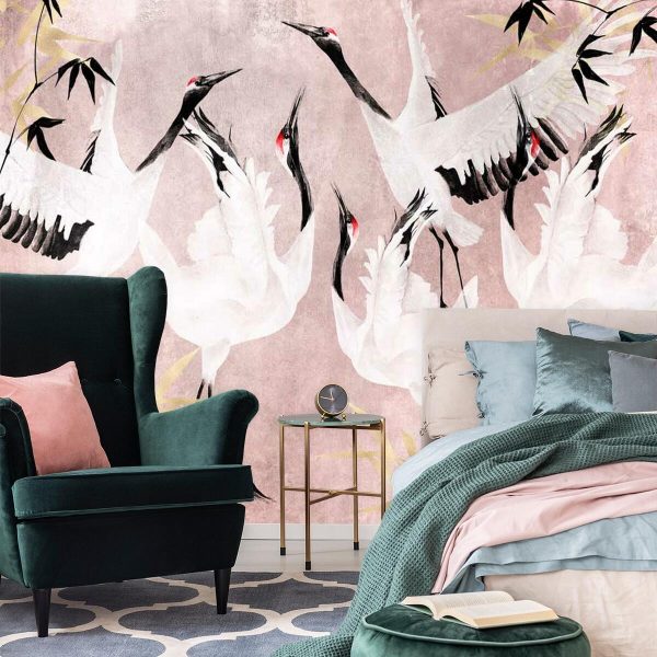 Tapeta taniec godowy żurawi