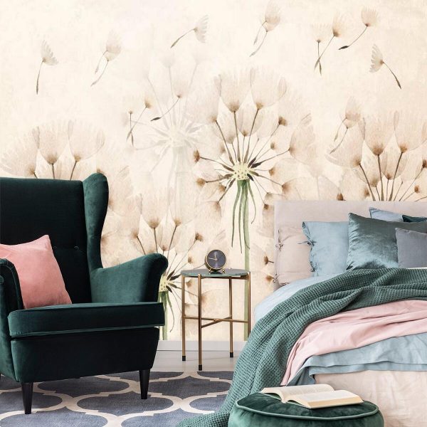 Tapeta z dmuchawcami na wietrze