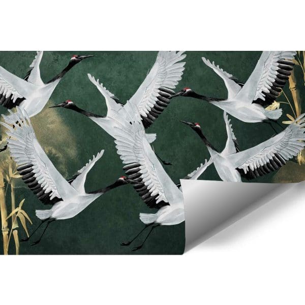 Tapeta z motywem żurawi