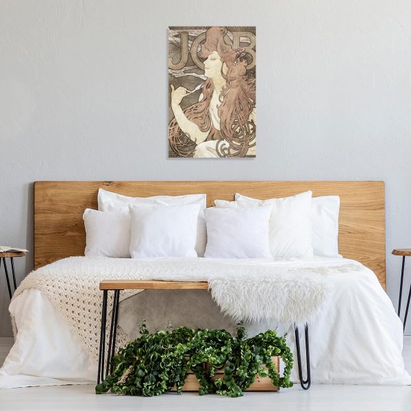 Kobieta na obrazie - reklama papierosów Job