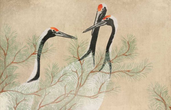 Obraz Kamisaka Sekka - Żurawie