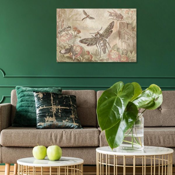 Obraz w stonowanym kolorze z osami