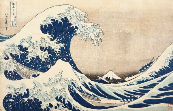 Obraz z reprodukcją - wielka fala