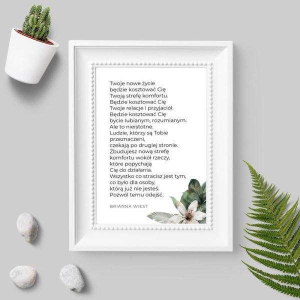 Plakat o budowaniu nowego życia