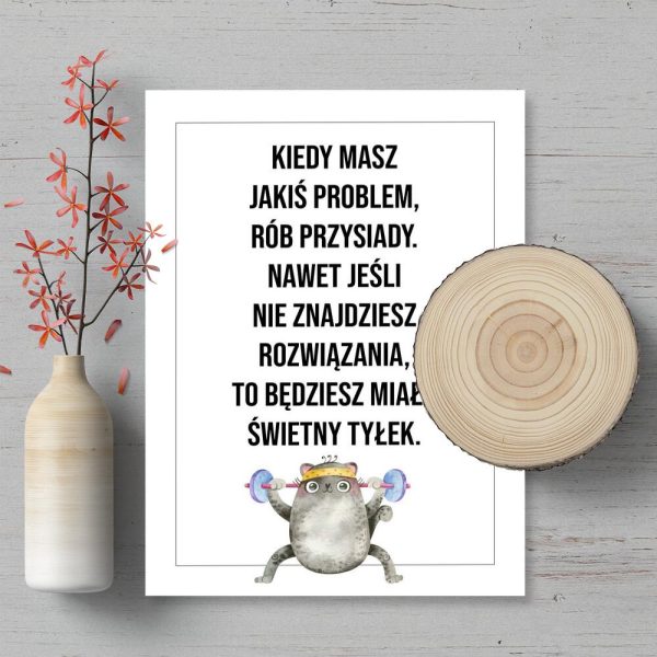 Plakat o sposobie na odchudzanie