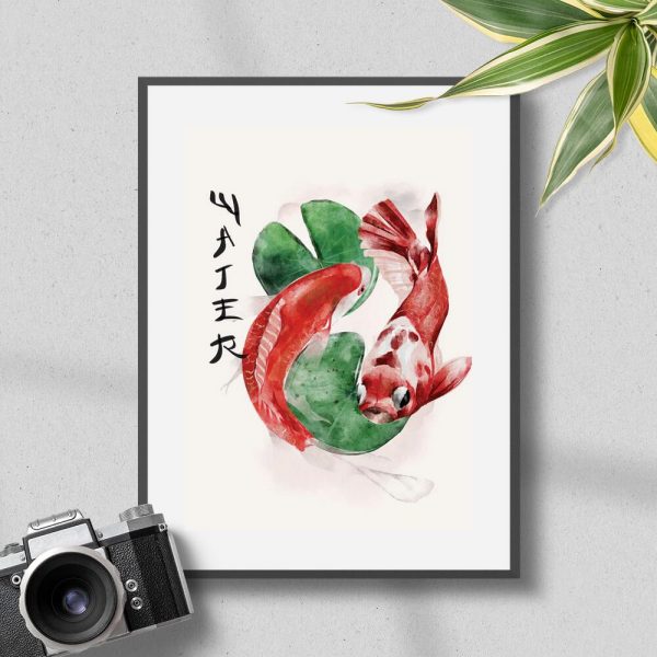 Plakat ozdobne karpie