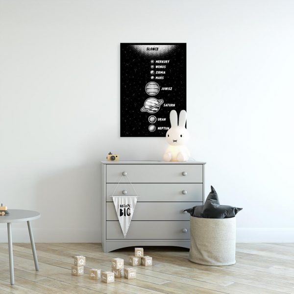 Plakat planety układu słonecznego