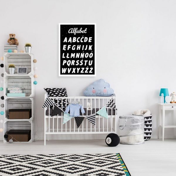 Plakat z alfabetem