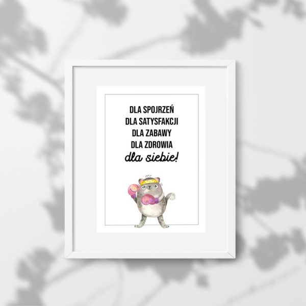 Plakat z maksymą życiową