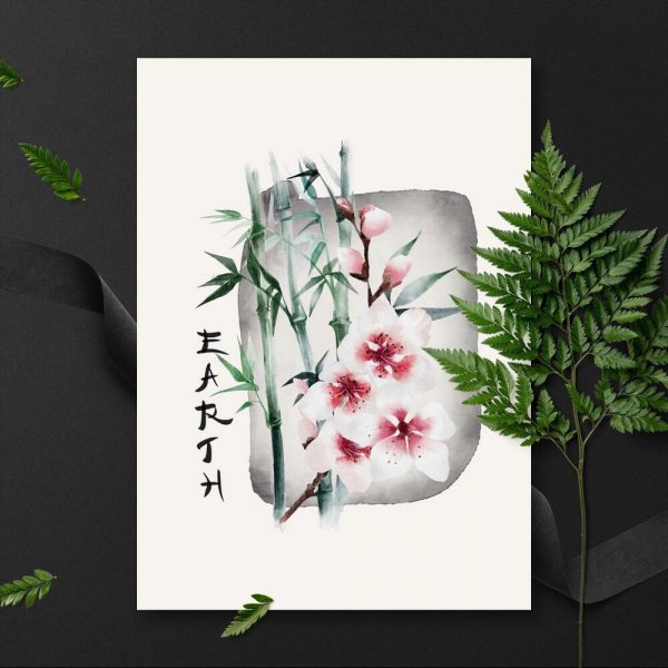 Plakat z napisem: earth